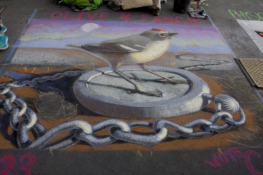 Mural: Kinglet - Chalk