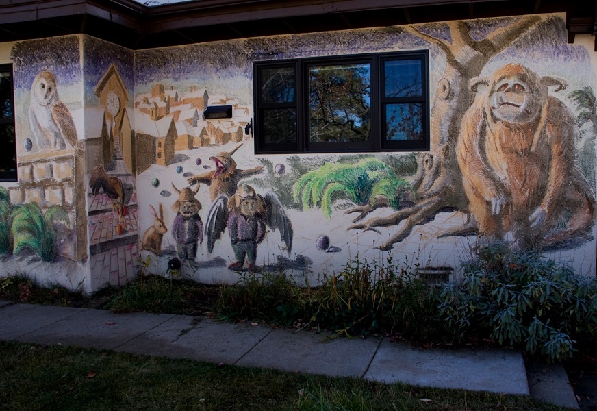 Mural: Labyrinth - Chalk