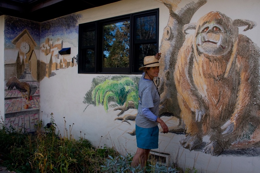 Mural: Labyrinth - Chalk