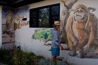 Mural: Labyrinth - Chalk