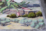 Mural: Evening Primrose - Chalk