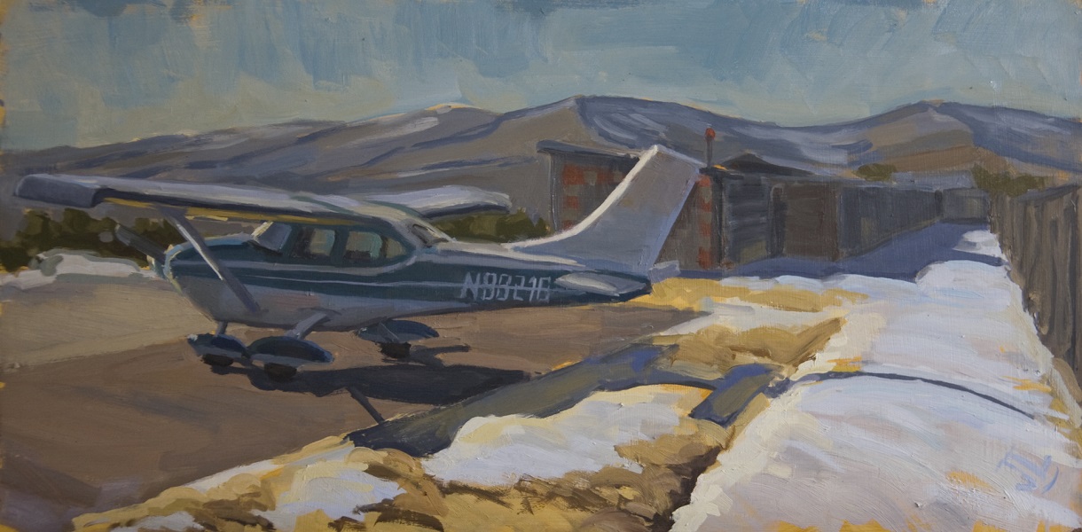 Winter Afternoon with Cessna - Oil